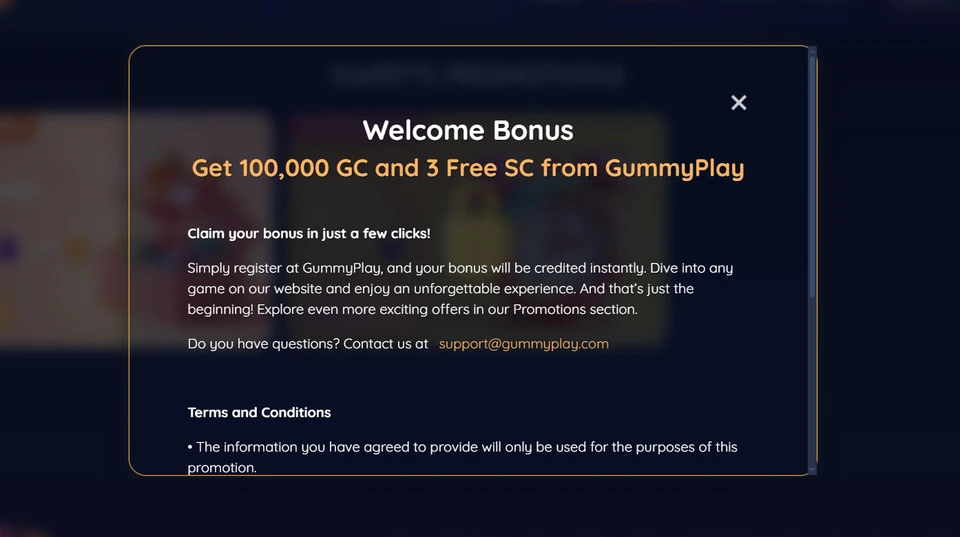 GummyPlay Casino Welcome Bonus