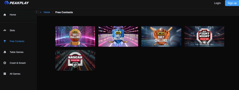 PeakPlay Free Contests