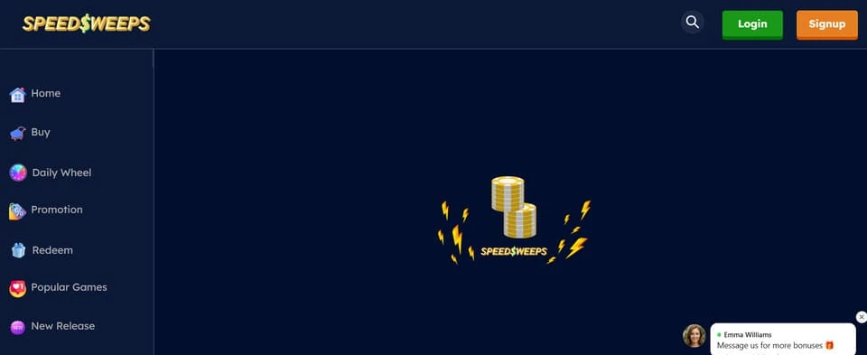SpeedSweeps Homepage