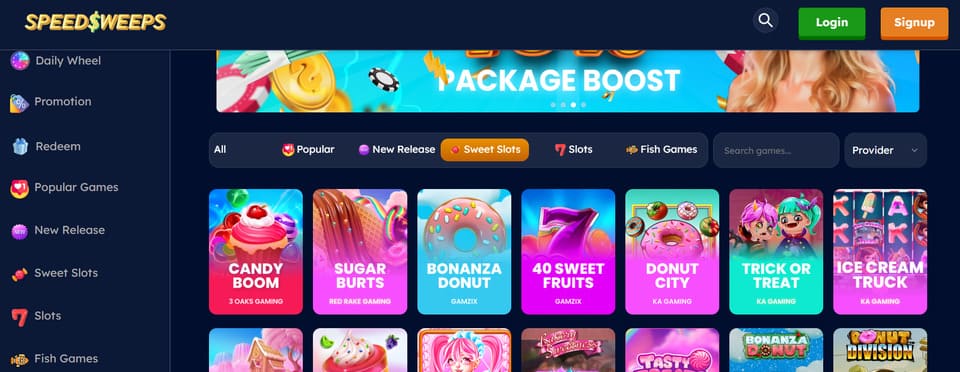 SpeedSweeps Slot Games