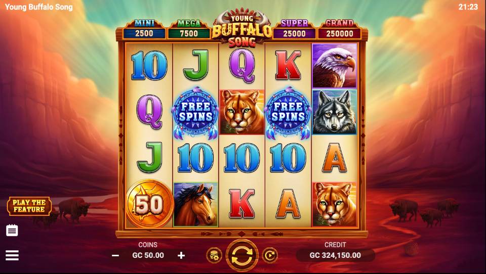 Young Buffalo Song Casino Game
