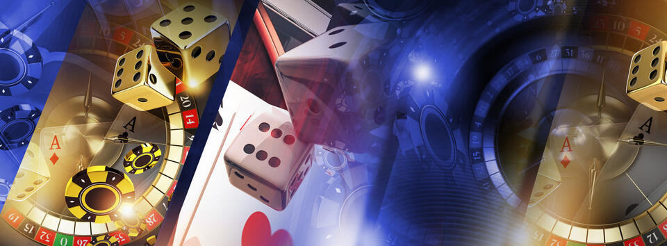 Sliced Las Vegas Casino Collage Concept