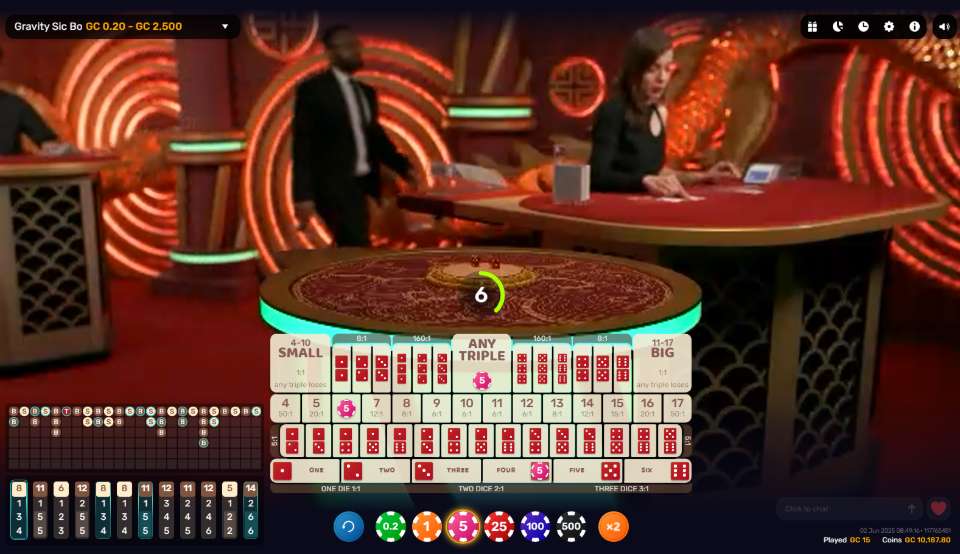 Jumbo88 Gravity Sic Bo