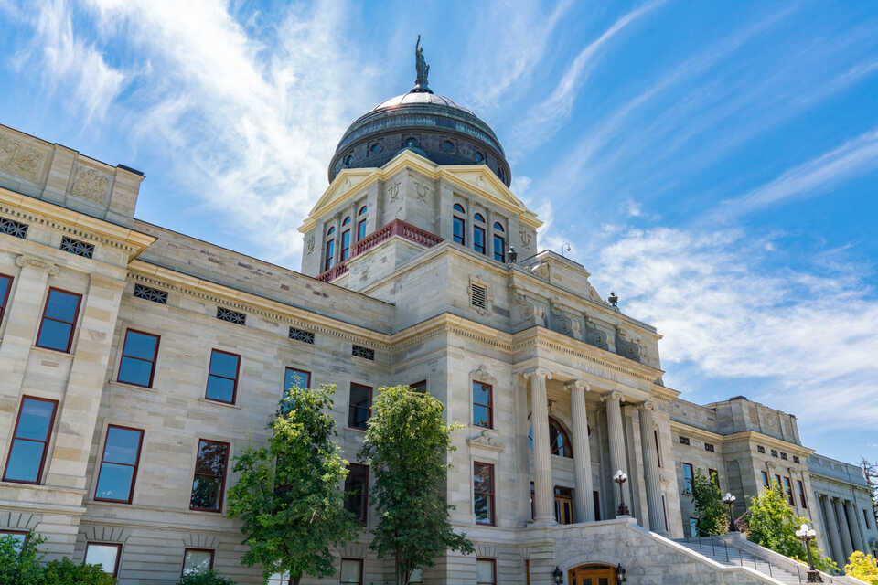Montana State Capital Building in Helena Montana
