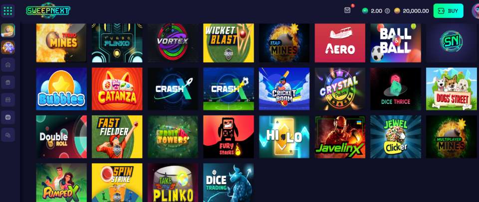 SweepNext Arcade/Crash Games