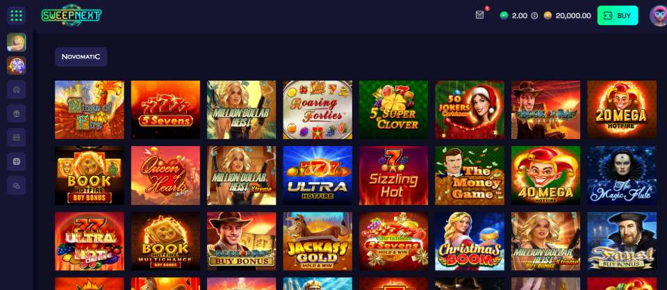 SweepNext Novomatic Games