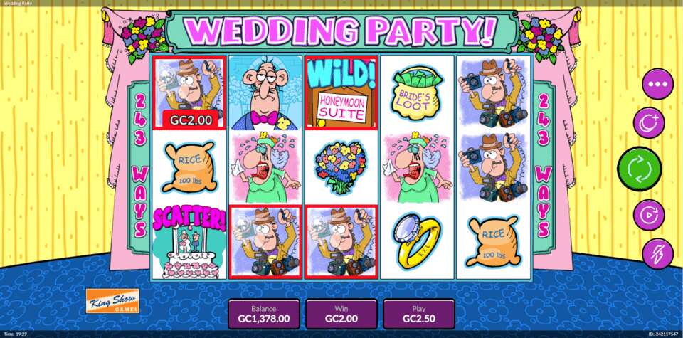 Legendz Slots Wedding Party