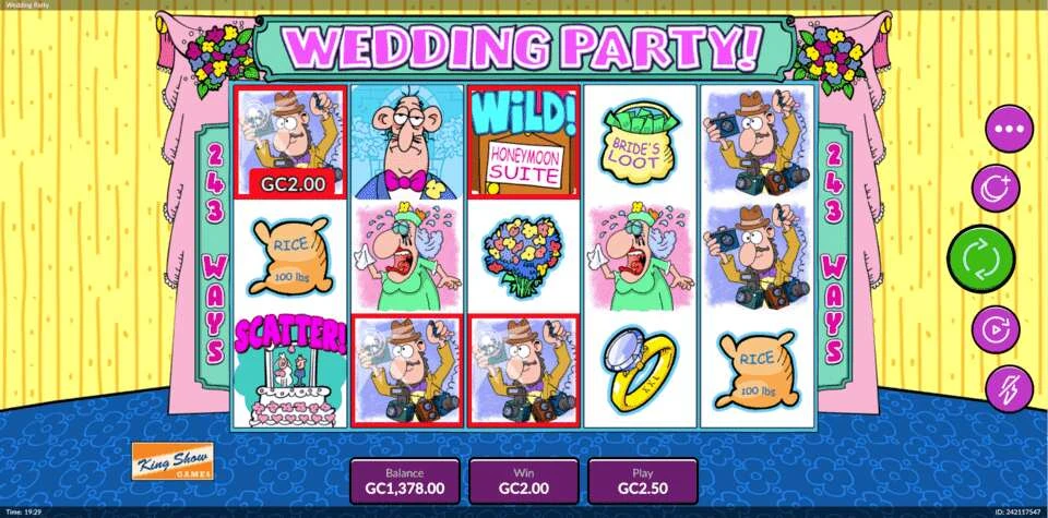 Legendz Slots Wedding Party