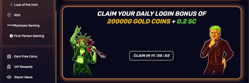 Stackr Casino Daily Bonus
