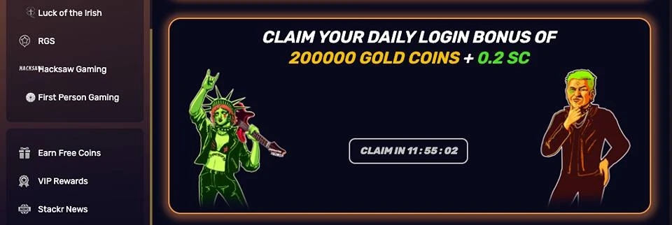 Stackr Casino Daily Bonus