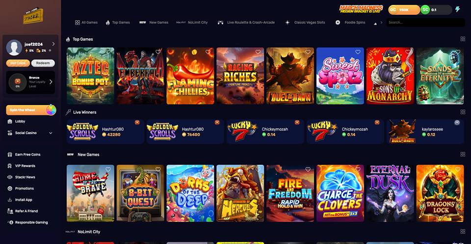 Stackr Casino Slot Games
