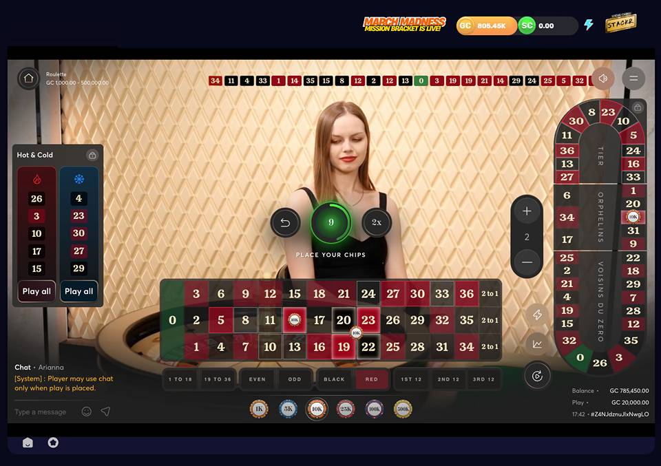 Stackr Casino Live Roulette