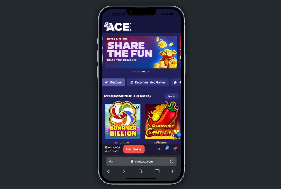 ACE.com Casino Mobile