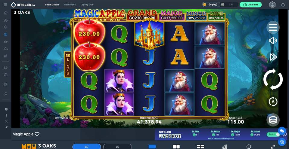 Bitsler.io Casino Magic Apple