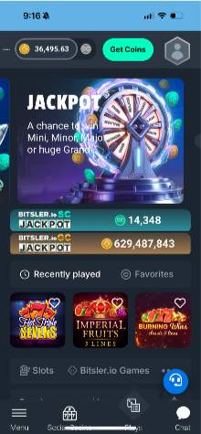 Bitsler.io Casino Mobile Jackpot