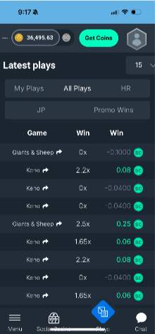 Bitsler.io Casino Latest Plays