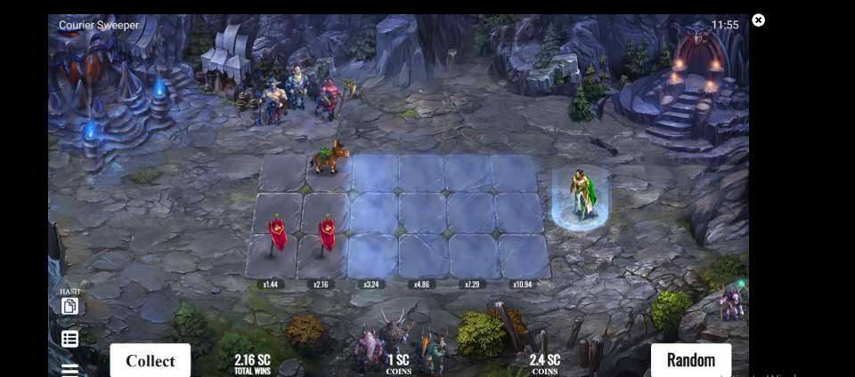 LoneStar Casino Courier Sweeper Instant Game