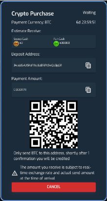 Runewager Casino Crypto QR
