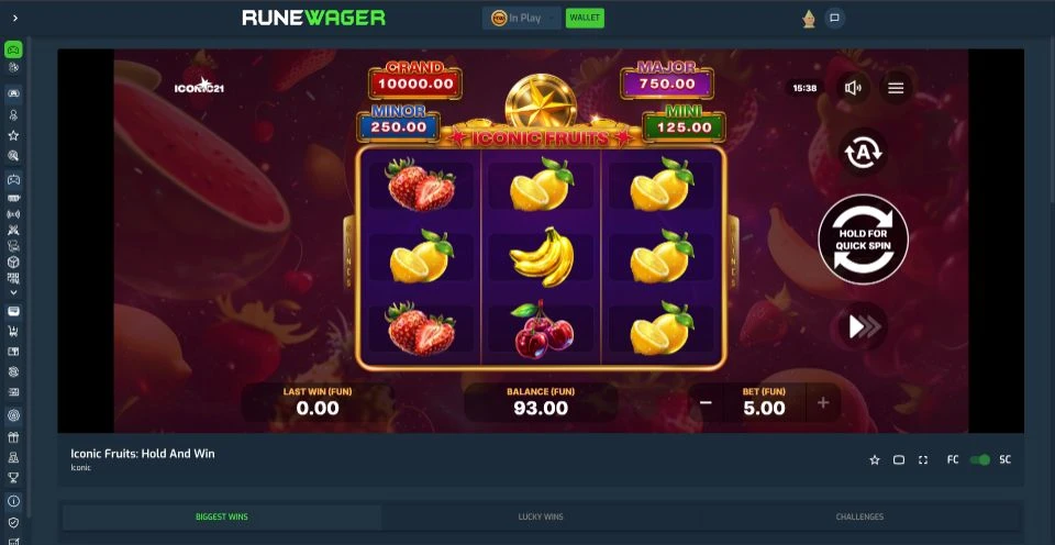 Runewager Casino Iconic Fruits