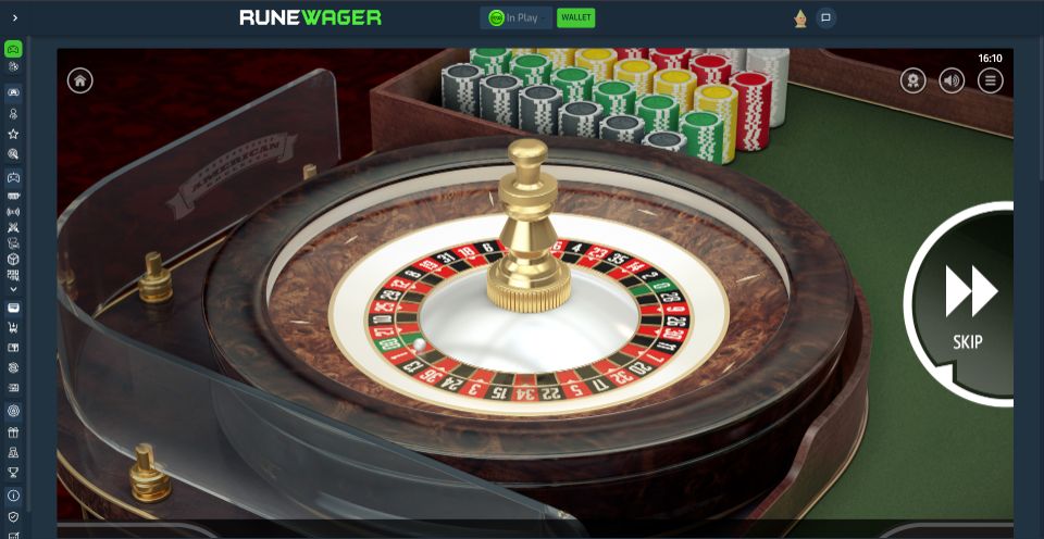 Runewager Casino Roulette Wheel