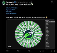 Runewager Casino Social Media Wheel