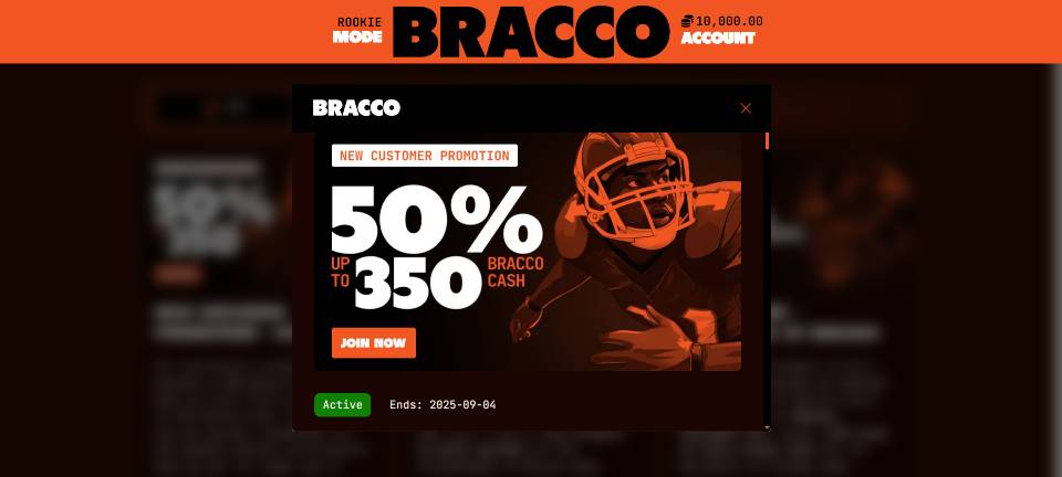 Play Bracco Casino First Purchase Bonus