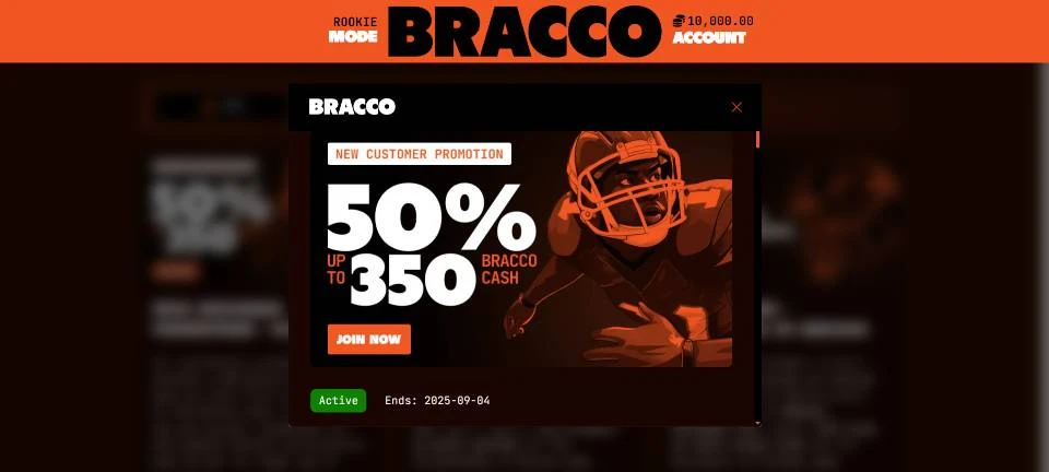 Play Bracco Casino First Purchase Bonus