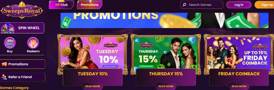 Sweeps Royal Promotions