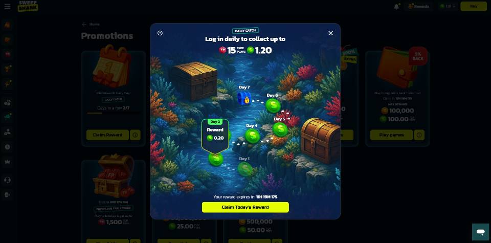 SweepShark Daily Catch