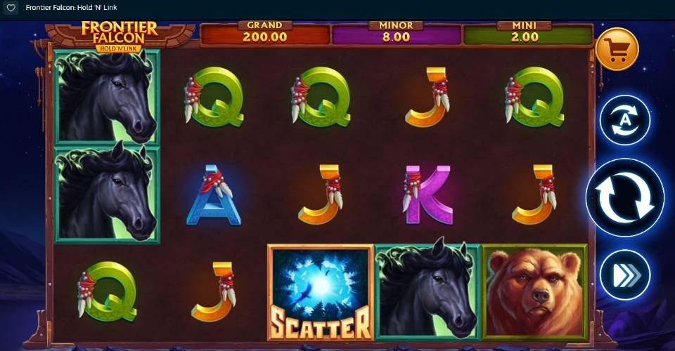 SweepShark Frontier Falcon Video Slot Game