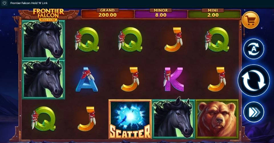 SweepShark Frontier Falcon Video Slot Game