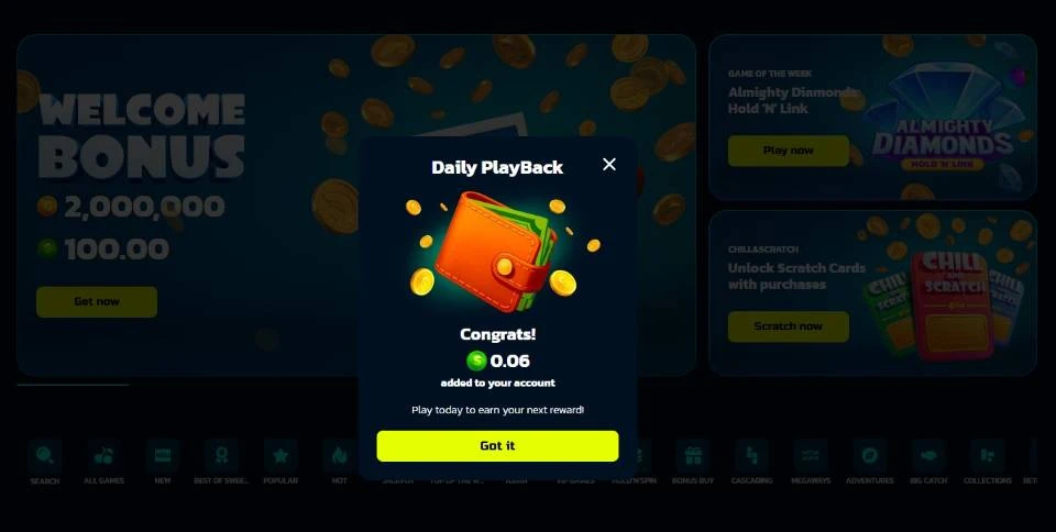 SweepShark Daily Playback