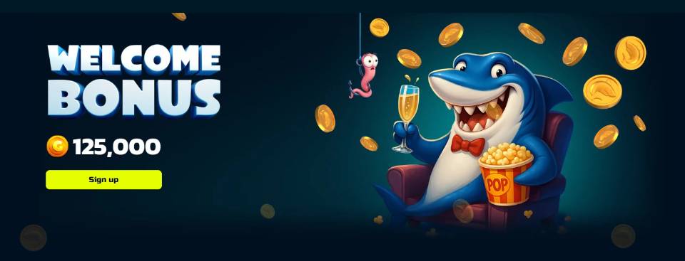 SweepShark Welcome Bonus 125k GC