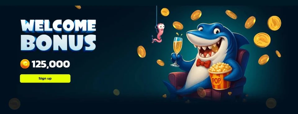 SweepShark Welcome Bonus 125k GC