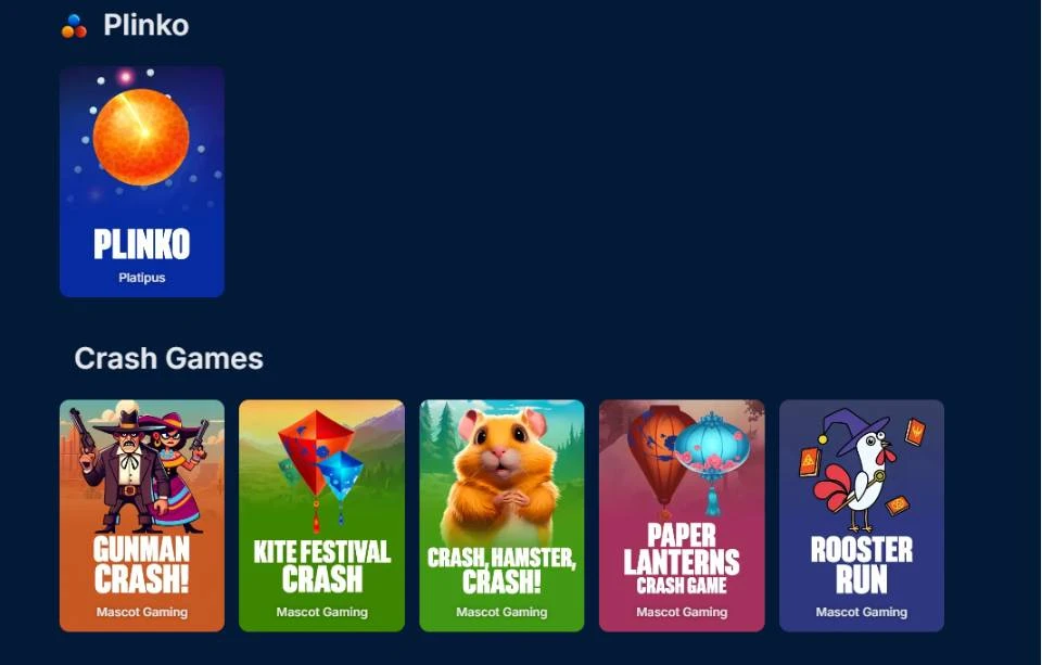 BankRolla Sweepstakes Casino Crash Games and Plinko