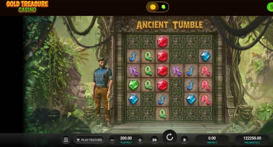 Gold Treasure Casino Ancient Tumble Slot Game