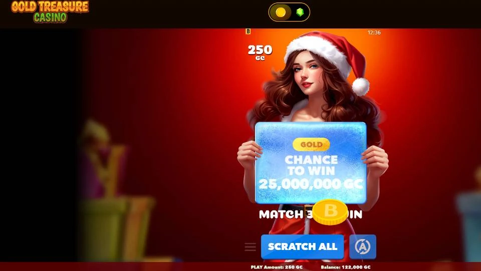 Gold Treasure Casino Scratchcards