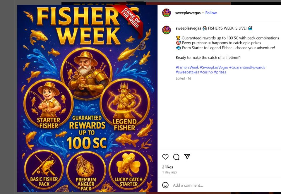 Sweep Las Vegas Casino Social Media