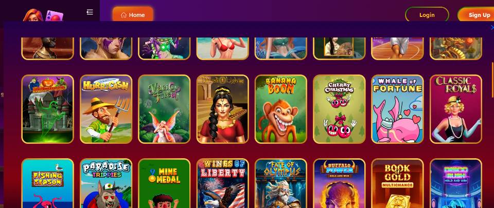 Sweep Las Vegas Casino Games Slots
