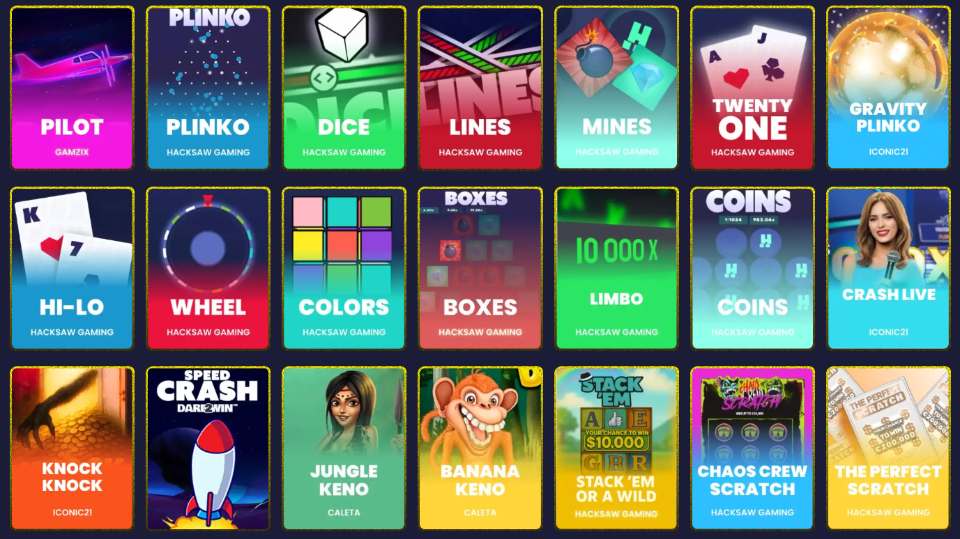 DimeSweeps Casino Instant Win Games