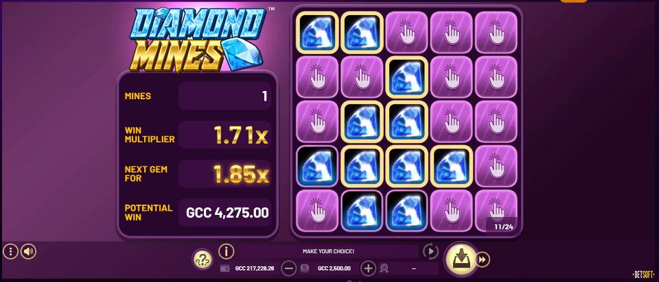 GoldNLuck Casino Diamond Mines