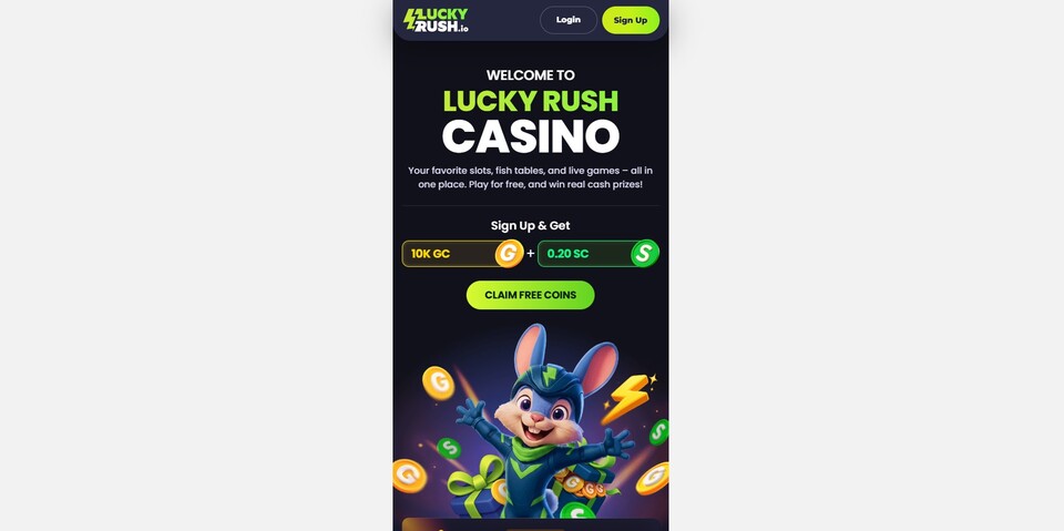 LuckyRush Homepage