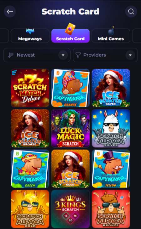 LuckyRush Casino Scratch Cards