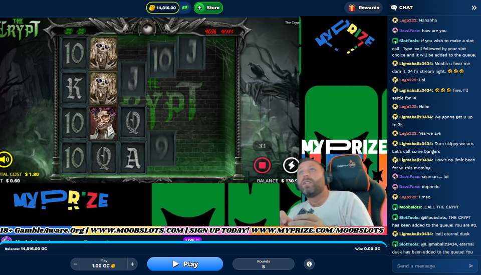 RealPrize.us Casino Active Play Mode