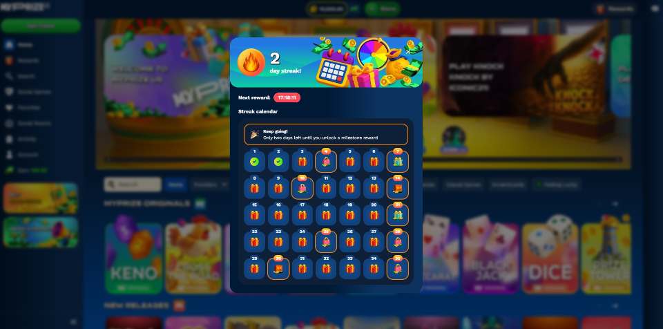 RealPrize.us Casino Streak