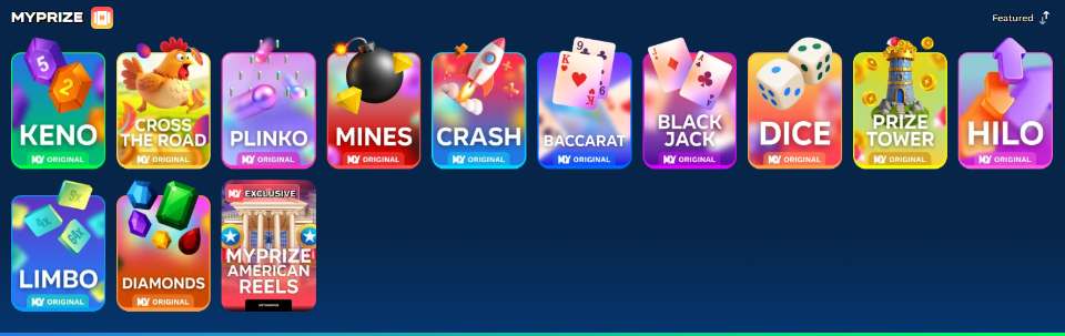 RealPrize.us Casino Table Games