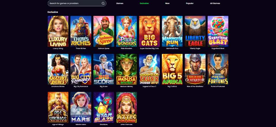 Splash Coins Exclusive Games