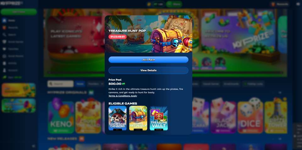 RealPrize.us Casino Treasure Hunt