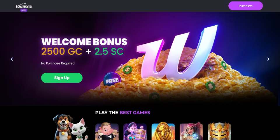 The Win Zone Casino Homepage
