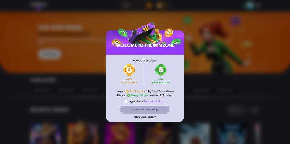 The Win Zone Welcome Bonus